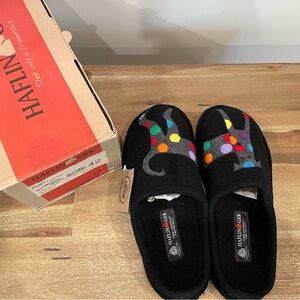 NWT HAFLINGER AR Jack Doggy Wool Slippers 42